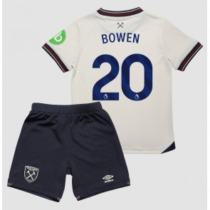 Lacne Dětský Futbalové dres West Ham United Jarrod Bowen #20 2025-26 Krátky Rukáv - Preč (+ trenírky)